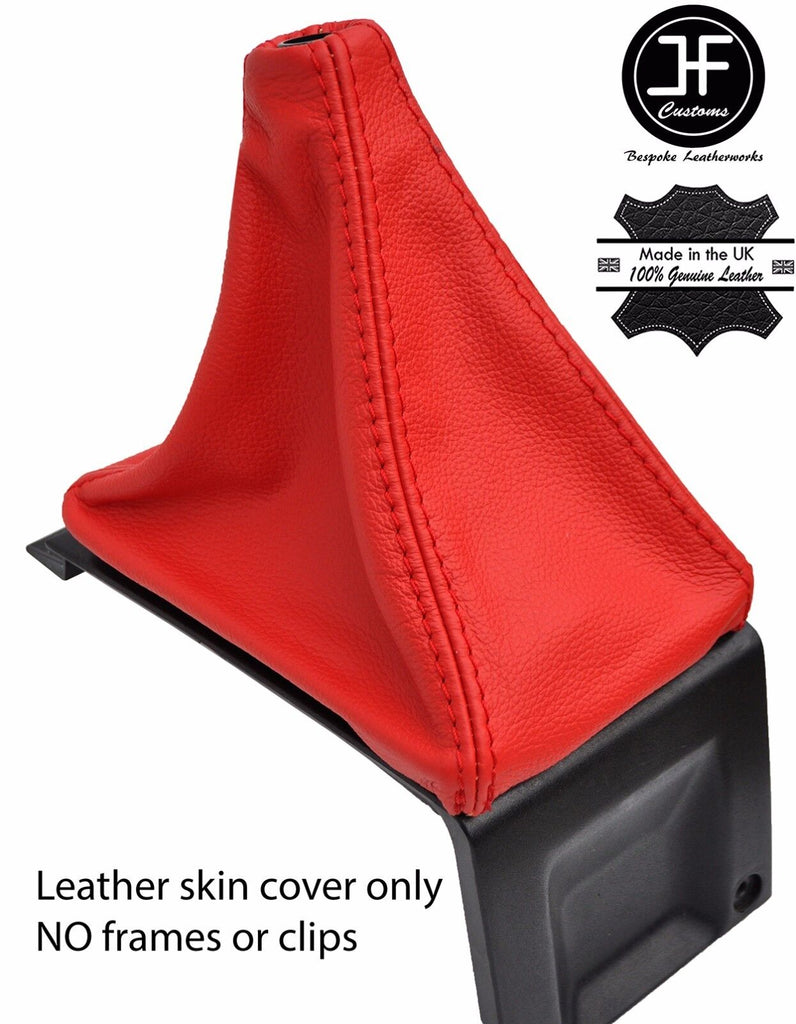 RED REAL LEATHER TOP GRAIN GEAR GAITER FOR AUDI COUPE GT B2 QUATTRO UR 85-87