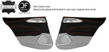 BROWN STITCH REAR DOOR CARD KIT NAPPA COVERS FOR ALFA ROMEO GIULIA 15-20