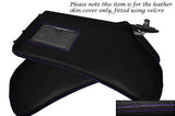 PURPLE STITCH FITS HONDA CRX DEL SOL 1992-1997 2X SUN VISORS LEATHER COVERS ONLY