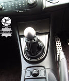 WHITE STITCHING REAL LEATHER GEAR GAITER FITS HONDA CIVIC TYPE R FN2 2006-2012