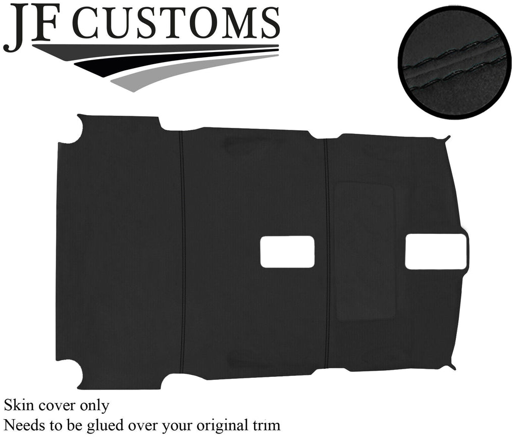 BLACK STITCH ROOF HEADLINING DARK GREY LUXE COVER FOR RANGE VOGUE L322 02-10