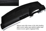 BLACK STITCH TOP DASH DASHBOARD LEATHER SKIN  COVER FITS AUDI A4 B7 2004-2008