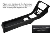 WHITE STITCH CENTRE CONSOLE LEATHER COVER FITS MERCEDES W124 E CLASS 83-95