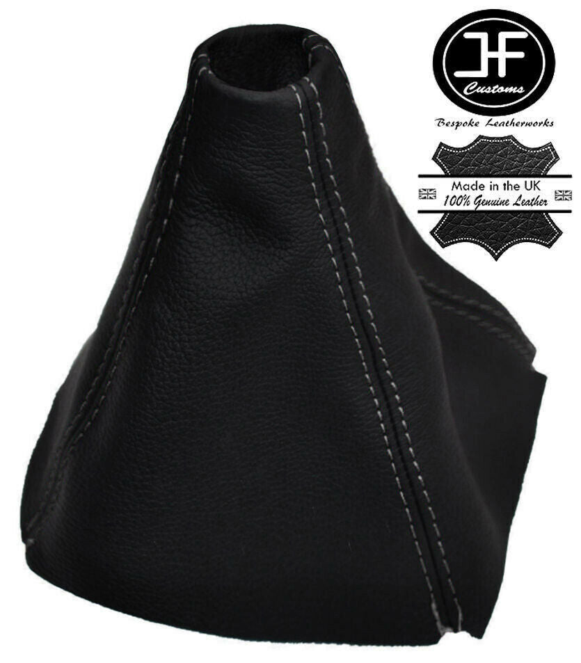 GREY STITCH REAL LEATHER GEAR STICK GAITER FITS VOLVO 850 1991-1997 CUSTOM NEW