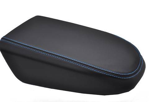 FITS FORD FOCUS MK3 05-08 ARMREST COVER LEATHER L BLUE  ST CUSTOM NEW MADE IN UK
