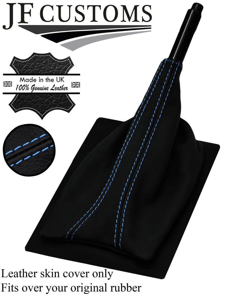 L BLUE STITCH TOP-GRAIN LEATHER HANDBRAKE COVER FITS LOTUS ELITE ECLAT S1 74-82