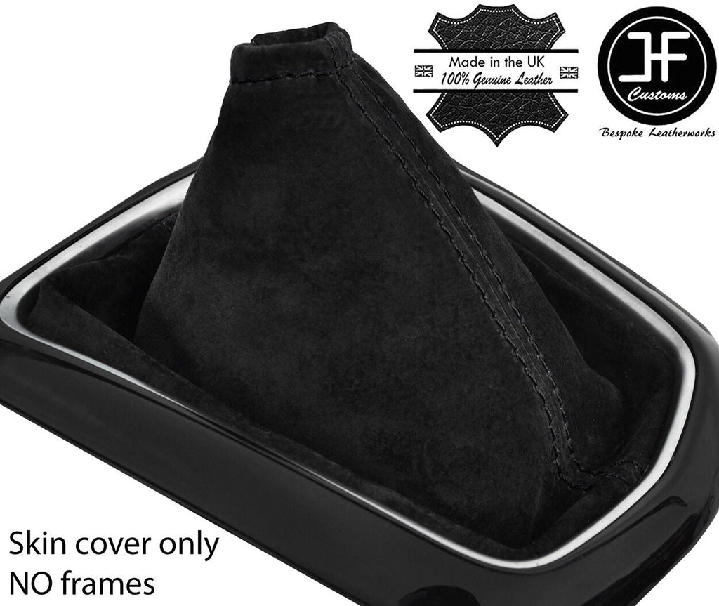 BLACK STITCH SUEDE MANUAL GEAR GAITER FITS NISSAN QASHQAI J11 2013-2018