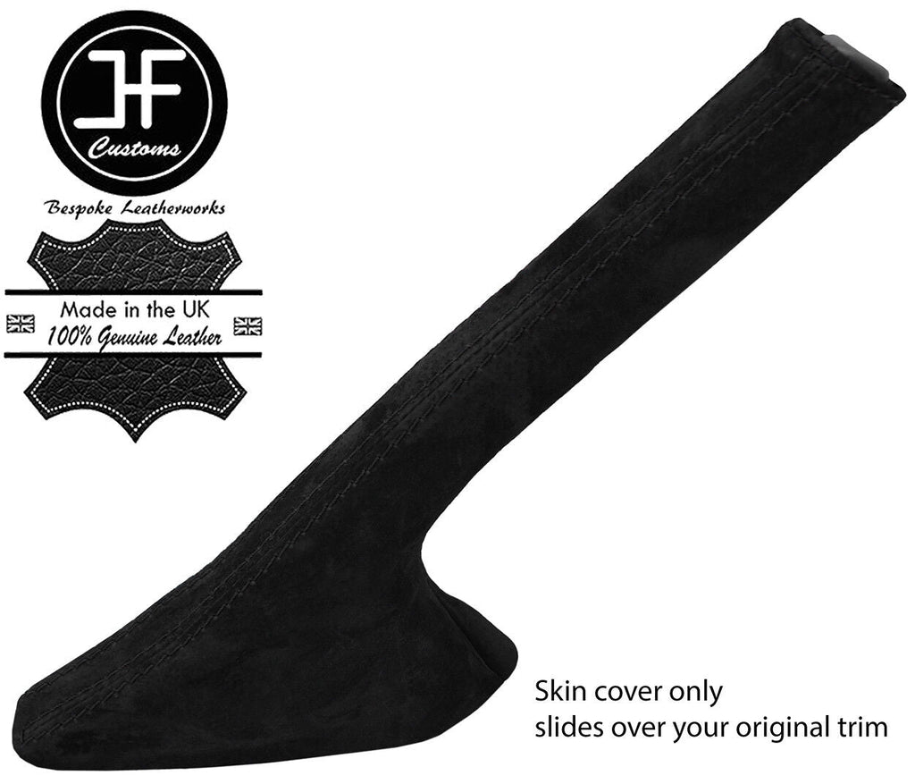 BLACK STITCHING REAL SUEDE HANDBRAKE GAITER FITS RENAULT CLIO MK2 1999-2005