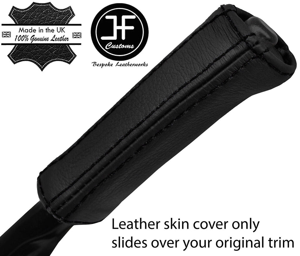 BLACK STITCH REAL LEATHER HANDBRAKE HANDLE COVER FITS SUBARU BRAT PICKUP BRUMBY