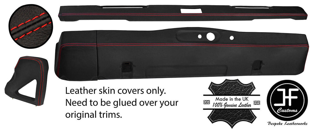 RED STITCH FOR LAND ROVER DEFENDER 90 110 83-06 DASH DASHBOARD KIT COVERS