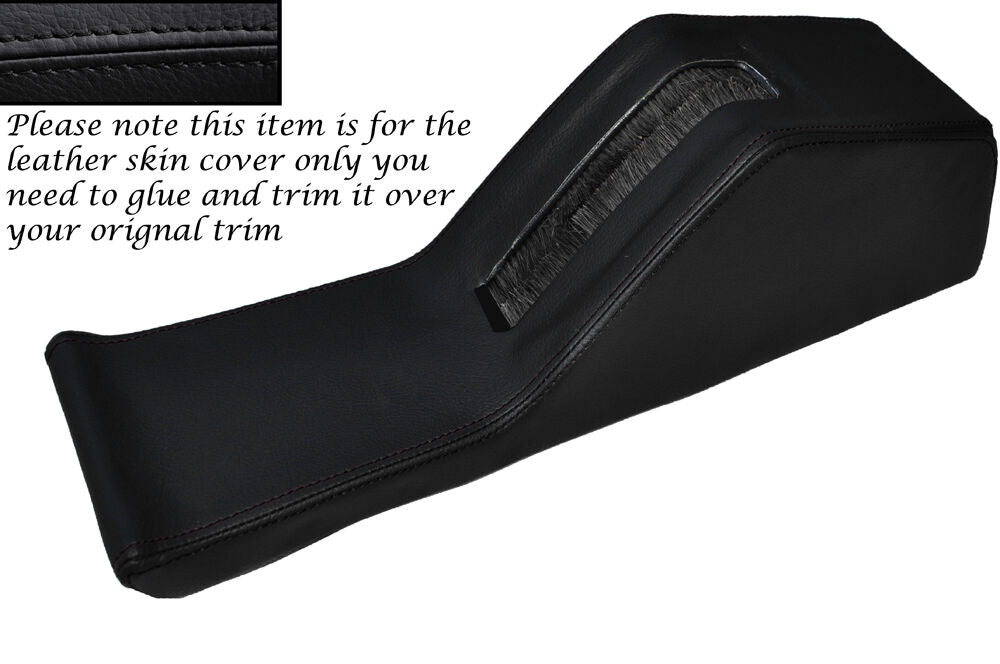 BLACK STITCH CENTRE CONSOLE HANDBRAKE HOUSING LEATHER COVER FITS BMW E28 81-88