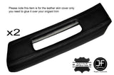 BLACK STITCH 2X B PILLAR LEATHER COVERS FITS PORSCHE CARRERA 996 COUPE 97-05