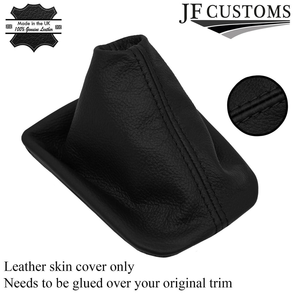 BLACK STITCH LEATHER GEAR GAITER COVER FITS SEAT IBIZA MK5 V 17-20 CUSTOM NEW