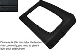 BLACK STITCHING GEAR SURROUND LEATHER SKIN COVER FITS MERCEDES W114 W115