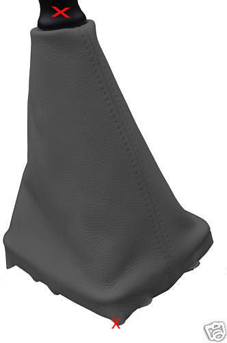 GREY LEATHER FITS NISSAN NAVARA D40 2006+ GEAR GAITER 100% LEATHER SHIFT BOOT