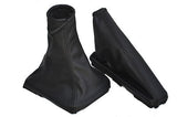 FITS DAEWOO KALOS CHEVROLET AVEO GEAR + HANDBRAKE GAITERS SET LEATHER NEW