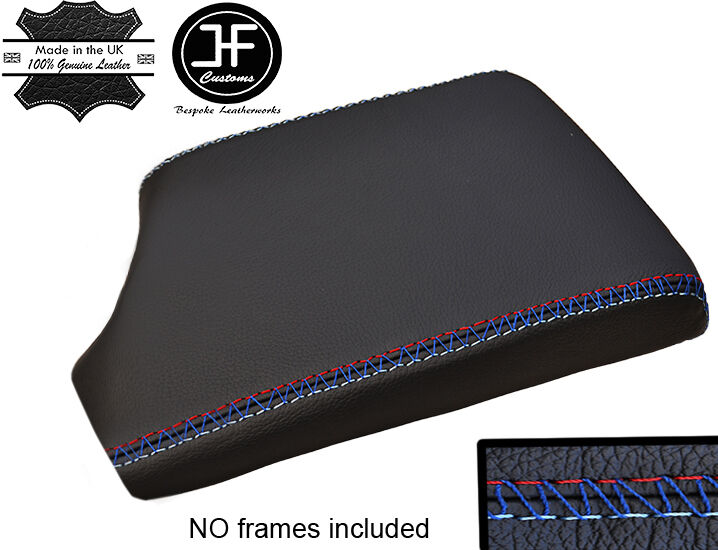 TRI CROSS STITCHING LEATHER ARMREST COVER FITS BMW 5 SERIES E60 E61 2004-2011