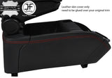 RED STITCH CENTRE CONSOLE TRIM REAL LEATHER COVER FOR BMW I3 2013-2019