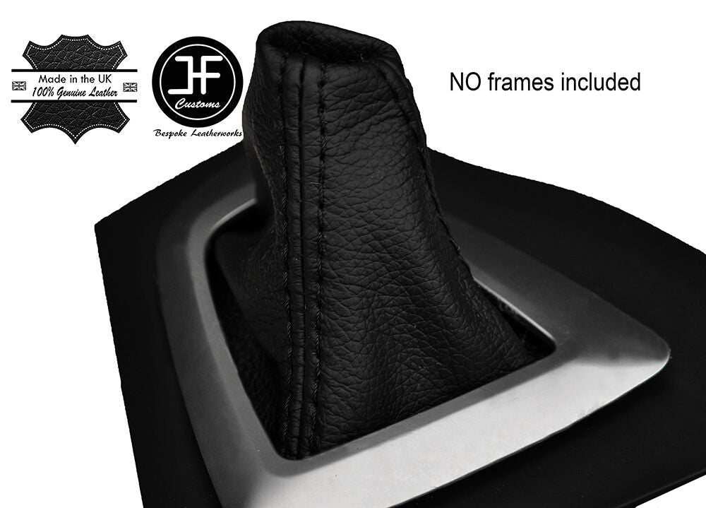 BLACK STITCH AUTO AUTOMATIC LEATHER GAITER FITS BMW 3 4 SERIES F30 F32 F33 F36