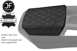 BLACK DIAMOND STITCH REAL LEATHER ARMREST LID COVER FOR CHEVROLET CAMARO 10-15