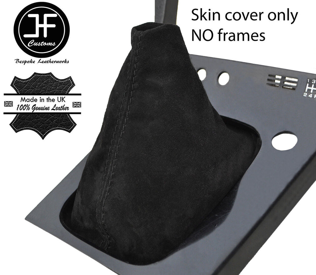 BLACK STITCH GENUINE SUEDE MANUAL GEAR GAITER FOR S13 240SX 200SX 180SX 88-93