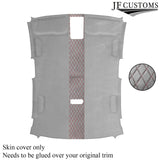 DSG2 RED STITCH L GREY LUXE SUEDE HEADLINER COVER FOR AUDI A3 RS3 13-20 SALOON