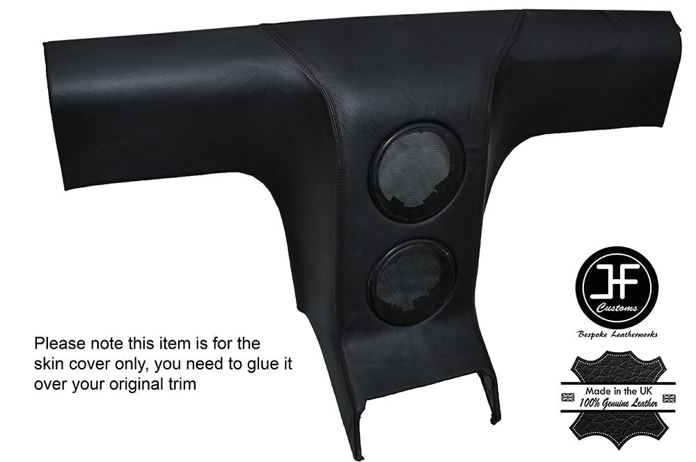 BLACK STITCHING REAR BULKHEAD TRIM LEATHER COVER FITS DODGE VIPER 1992-2002