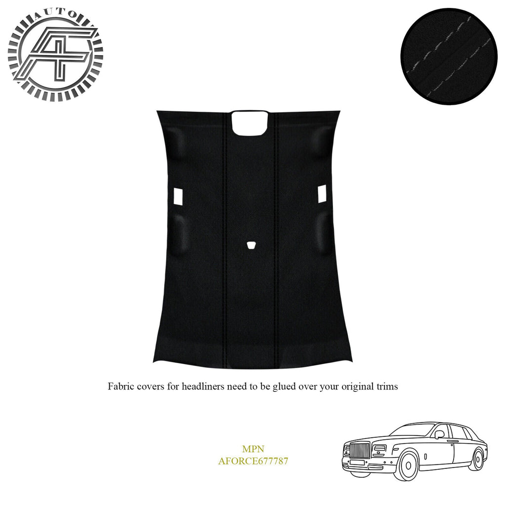 LUXE SUEDE HEADLINER COVER FITS ROLLS ROYCE GHOST 1ST GENERATION SEDAN 2010-2020