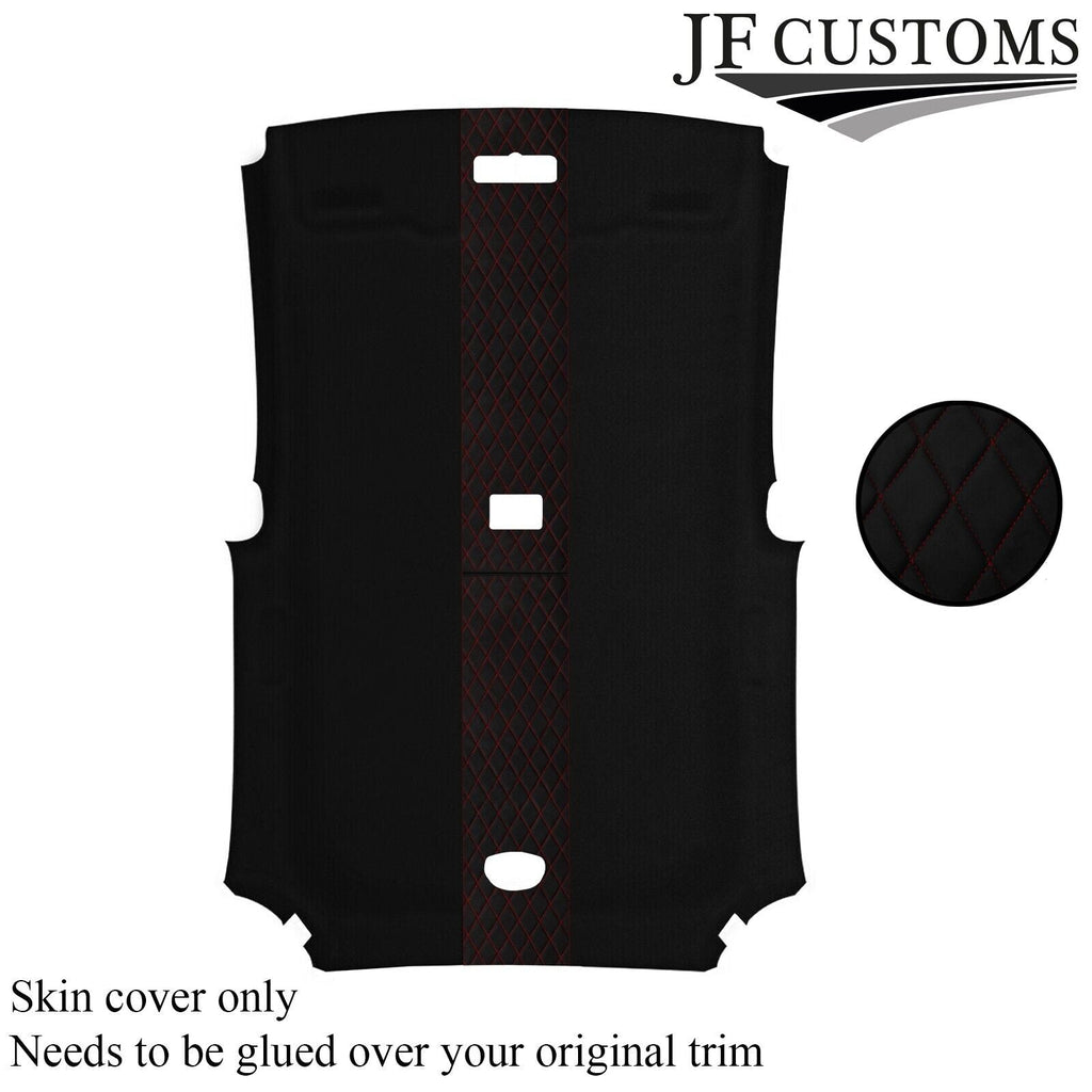 DSG2 D RED STITCH LUXE SUEDE HEADLINER COVER FOR HONDA CIVIC TYPE R 01-05 3DR