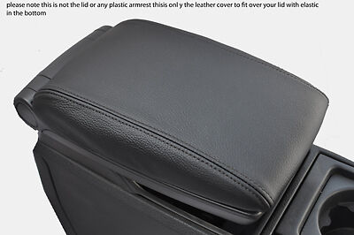 black stitch FITS VOLVO V70 XC70 00-07 LEATHER ARMREST COVER ONLY CUSTOM NEW