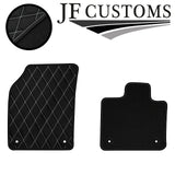 WHITE DIAMOND STITCH VINYL 4X TAILORED FLOOR CARPET FOR VOLVO XC90 MK2 15-21 JF1