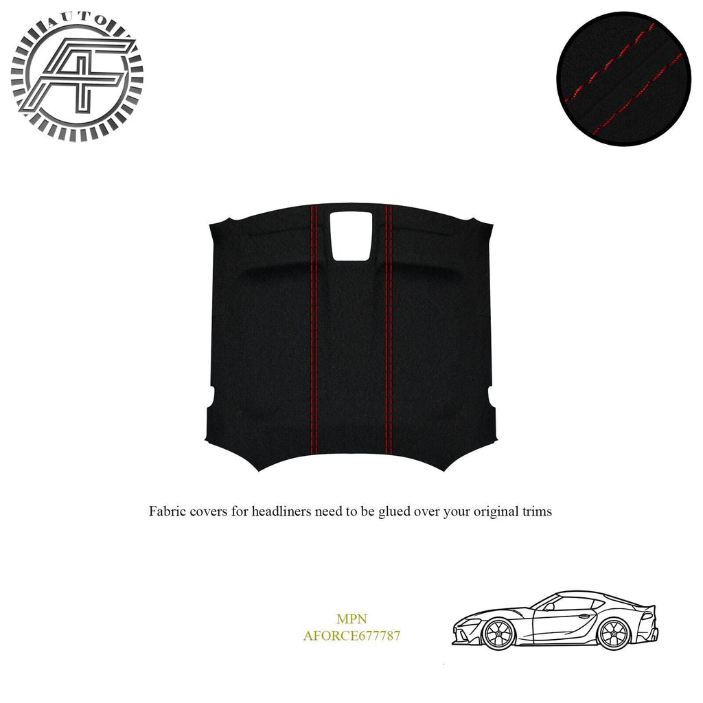 LUXE SUEDE CUSTOM HEADLINER COVER FOR TOYOTA SUPRA MK5 2 DOOR COUPE 2019-PRESENT