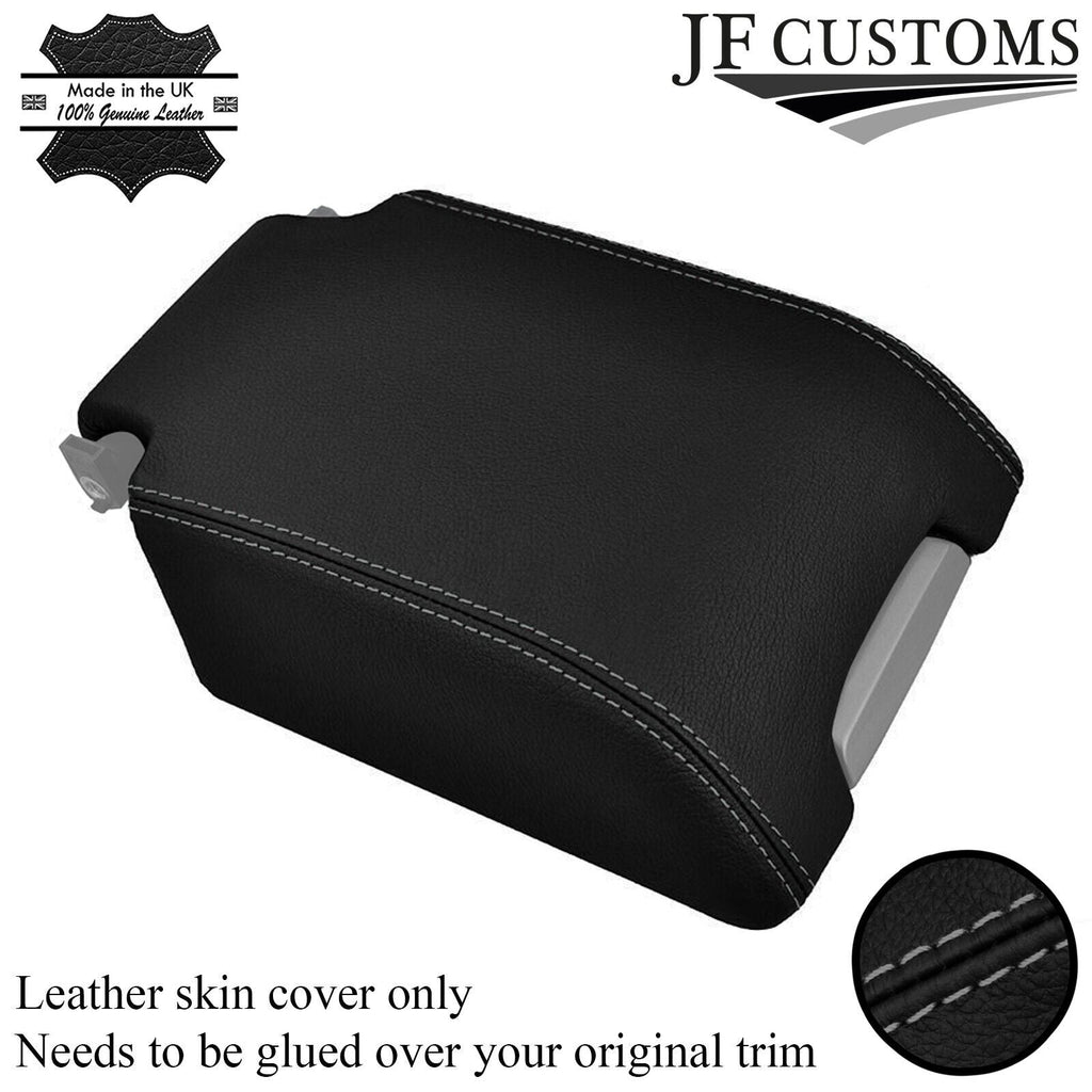 GREY STITCH GENUINE LEATHER ARMREST COVER FITS LANDROVER DISCOVERY 3 4 LR3 LR4