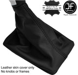 BLACK STITCH TOP GRAIN LEATHER MANUAL GEAR GAITER FITS PEUGEOT 308 MK2 14-18