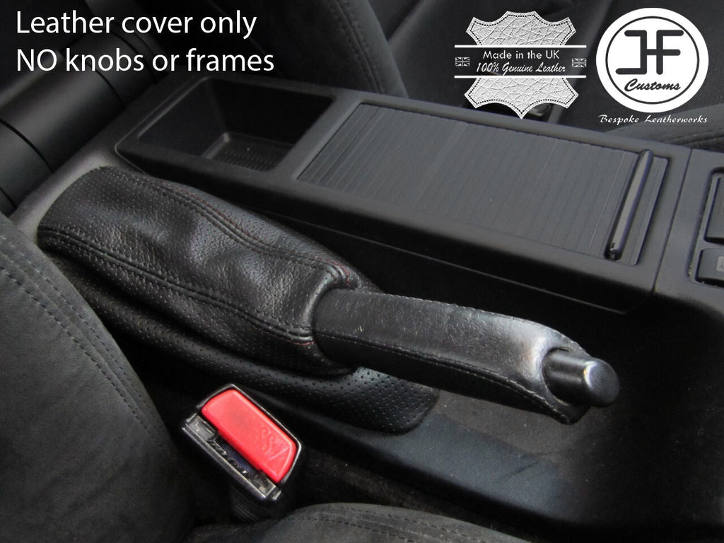 BLACK STITCHING PERFORATED LEATHER HANDBRAKE GAITER FITS BMW E36 E46 1991-2005