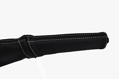 white stitch FITS VOLVO V70 96-00 LEATHER HANDBRAKE HANDLE COVER ONLY CUSTOM NEW