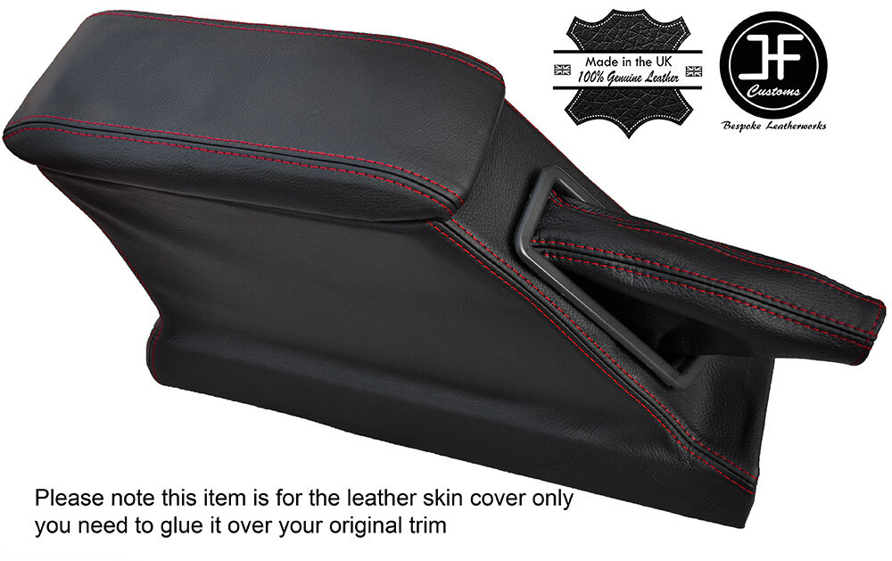RED  STITCH CENTRE CONSOLE ARMREST GAITER COVERS FOR FORD CORTINA MK5 CRUSADER