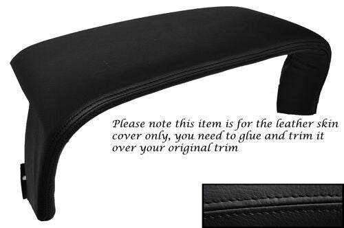 BLACK STITCHING FITS JAGUAR XJ X300 94-97 INSTRUMENT SPEEDO COWL LEATHER COVER