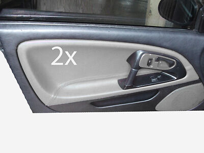 grey leather FITS MITSUBISHI FTO 2 x DOOR CARD LEATHER COVERS CUSTOM NEW