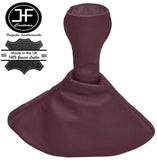 BURGUNDY LEATHER MANUAL GEAR GAITER FITS PORSCHE 944 1985-1991 CUSTOM NEW