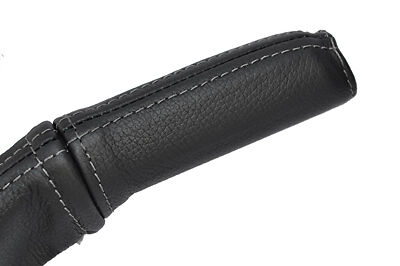 grey stitch FITS VAUXHALL OPEL CORSA C 00-06 LEATHER HANDBRAKE HANDLE COVER
