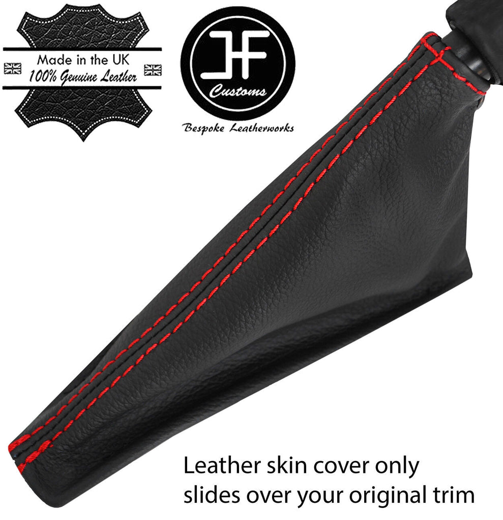 RED STITCH REAL LEATHER HANDBRAKE GAITER COVER FOR SUZUKI CAPPUCCINO 91-98