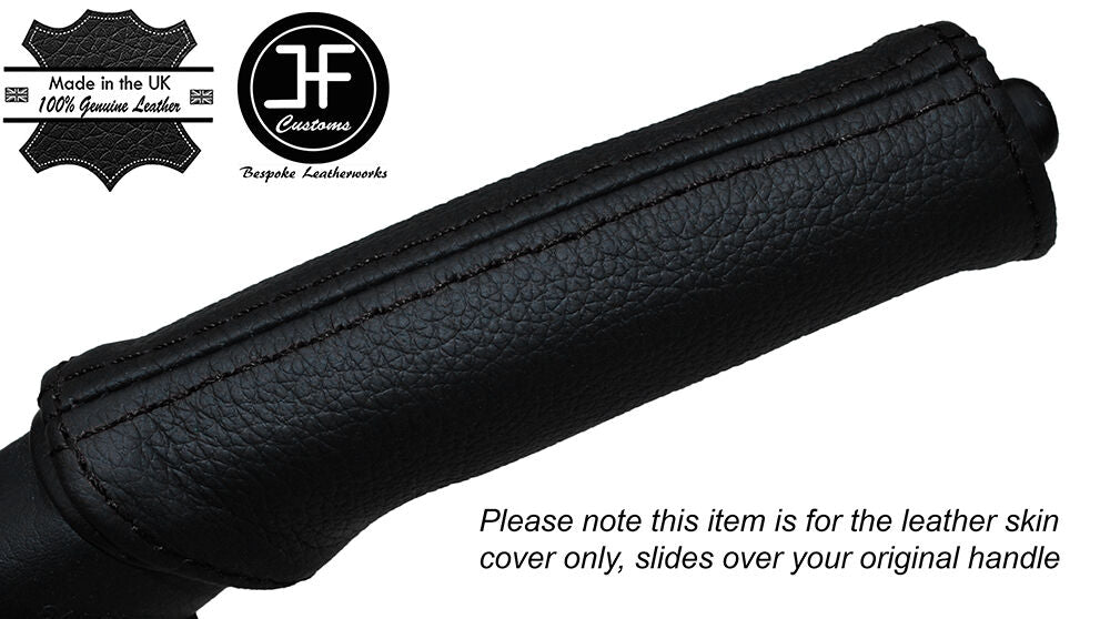 BLACK STITCH HANDBRAKE HANDLE LEATHER COVER FITS TOYOTA JZX100 CHASER 1996-2000