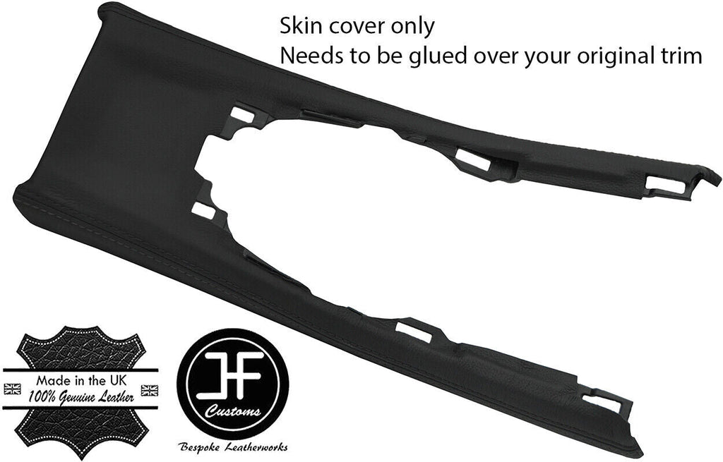 BLACK STITCHING CONSOLE GEAR SURROUND LEATHER FITS NISSAN PULSAR 2014-2019