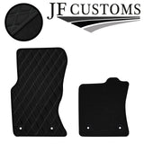 GREY DIAMOND STITCH VINYL 4X TAILORED FLOOR CARPET FOR JAGUAR F-PACE 16-21 JF1