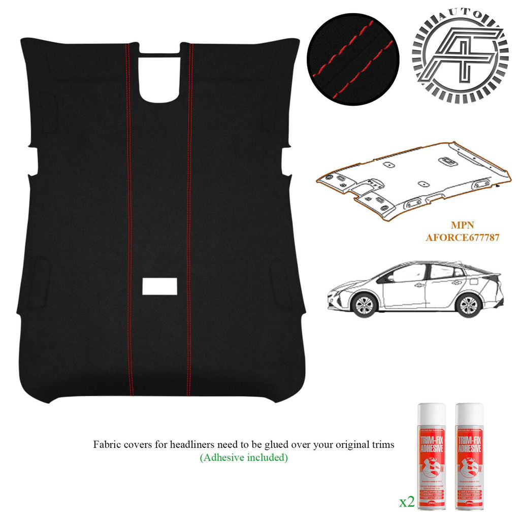 LUXE SUEDE HEADLINER COVER FITS TOYOTA PRIUS 2009-2015 CUSTOM NEW MADE IN UK
