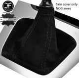 BLACK STITCHING REAL SUEDE MANUAL GEAR GAITER FITS HYUNDAI TUCSON 2004-2012