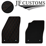 TAN DIAMOND STITCH VINYL 4X TAILORED FLOOR CARPETS FOR VOLVO V50 04-12 JF1