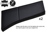 BLACK STITCH 2X LOWER B PILLAR LEATHER COVERS FITS RANGE ROVER VOGUE L322 02-06