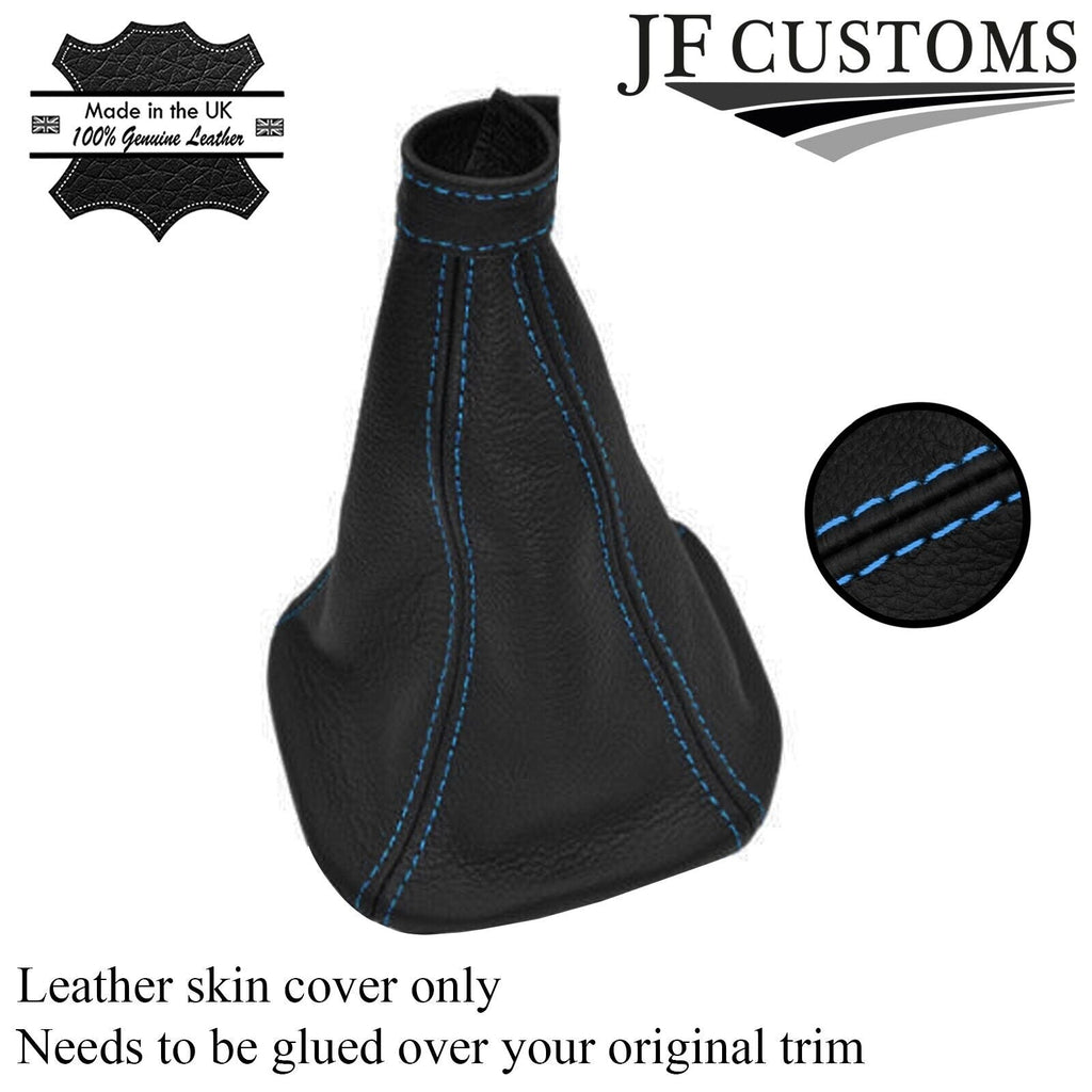 FITS IVECO DAILY VAN 99-06 GEAR GAITER LEATHER light blue stitch CUSTOM NEW